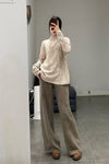 MUTEDANCE cashmere trousers MD23FW94 camel